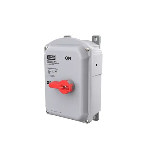 HUBBELL DESCONECTADOR NO METALICO 3P 60A 600V 4X IP69K