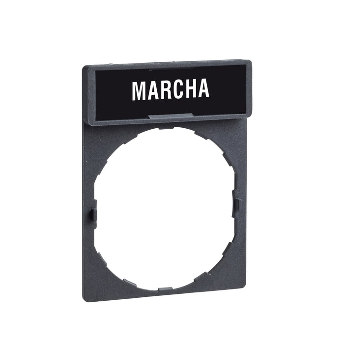 TELEMEC PLACA LEYENDA CON TEXTO MARCHA