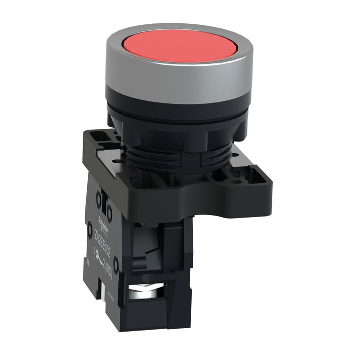 SCHNEIDER BOTON PULS. REDONDO 22MM ROJO IP65