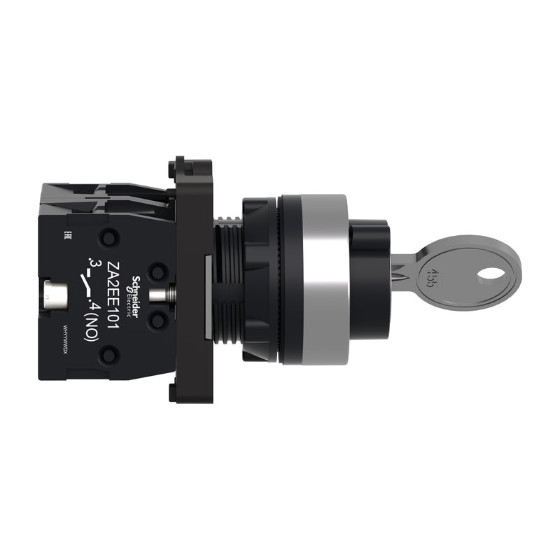 SCHNEIDER SELECTOR LLAVE 2 POS 2NA COMP PLAST NEGRO