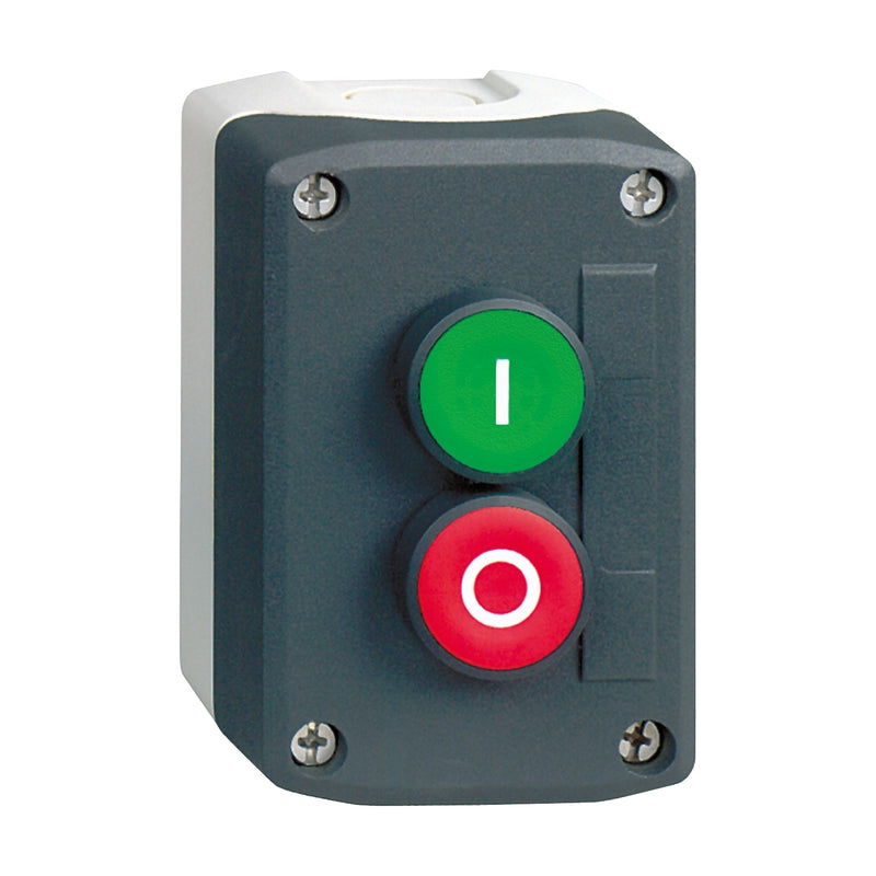 TELEMEC BOTONERA GRIS C/2 BOTON VERD-ROJO NA+NC
