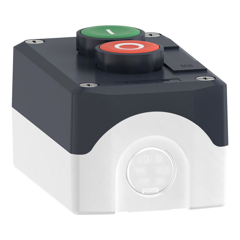 TELEMEC BOTONERA GRIS C/2 BOTON VERD-ROJO NA+NC