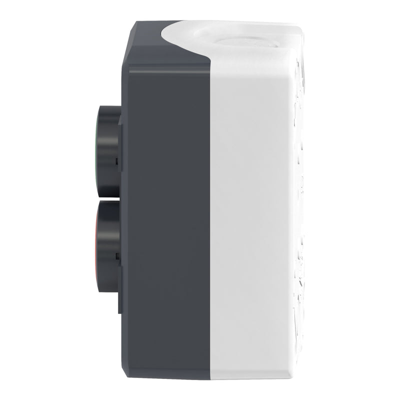 TELEMEC BOTONERA GRIS C/2 BOTON VERD-ROJO NA+NC