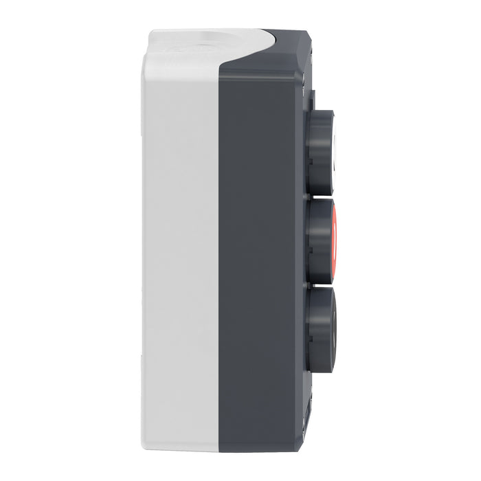 TELEMEC BOTONERA GRIS C/3 BOTONES NA+NC