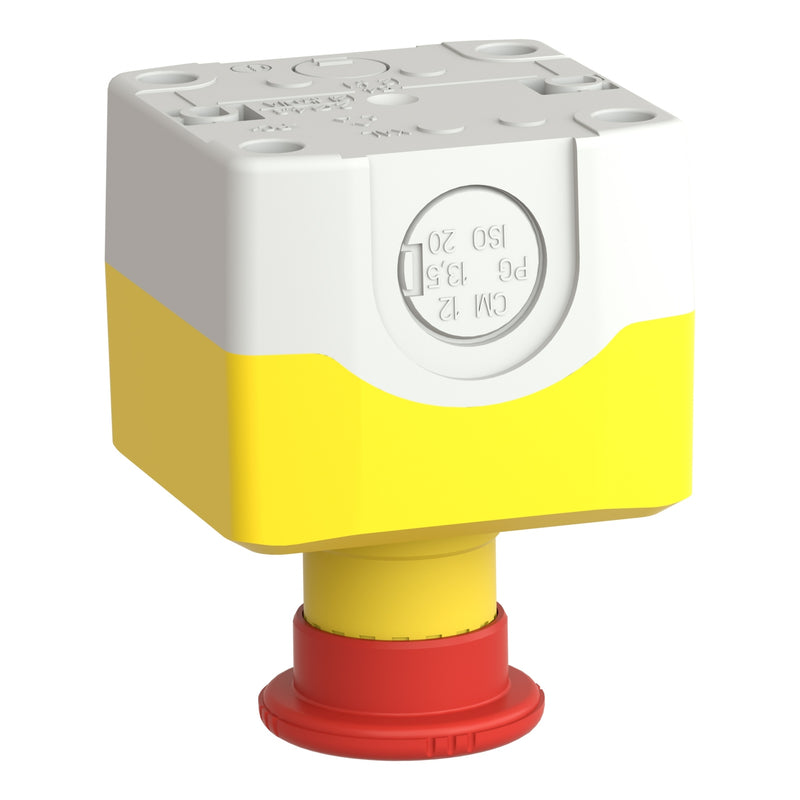 TELEMEC BOTONERA AMARILLA C/PARO EMERGENCIA 1NC