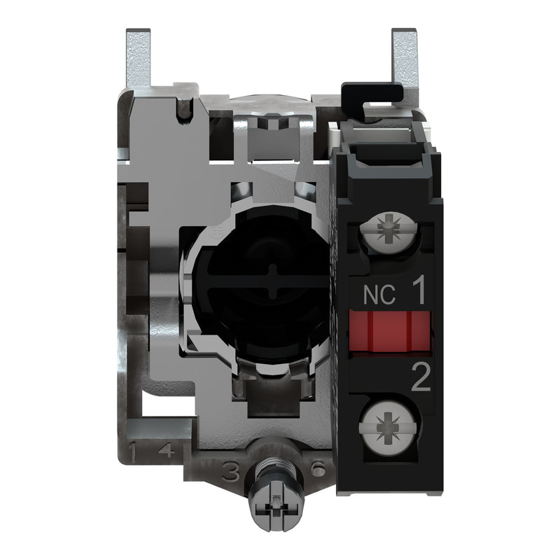 TELEMEC PULSADOR RASANTE 22.5 MM ROJO