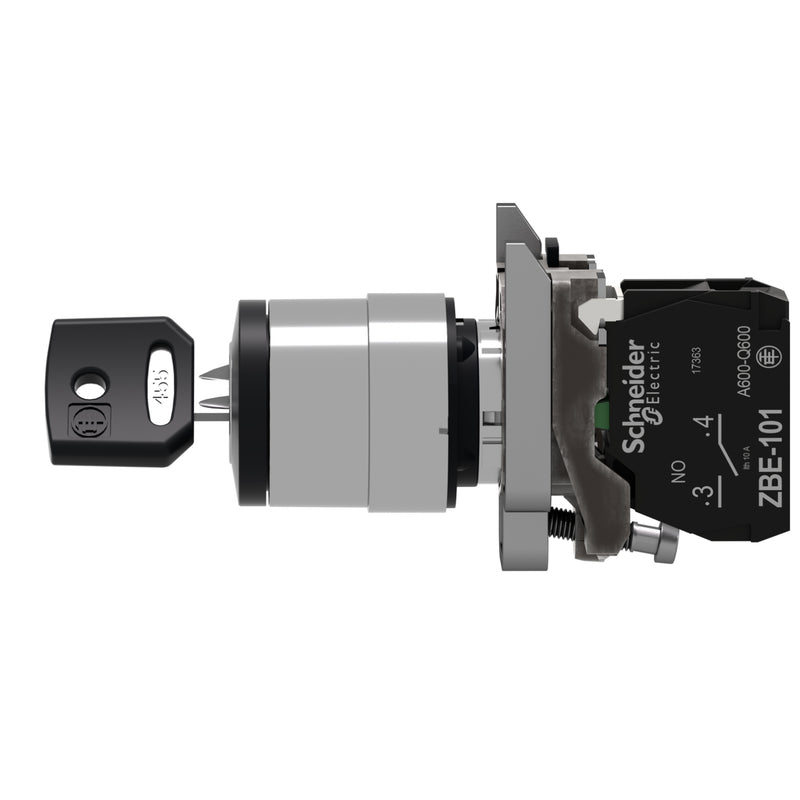 TELEMEC SELECTOR 2 POS. FIJAS C/LLAVE C/ CTO. N.A.