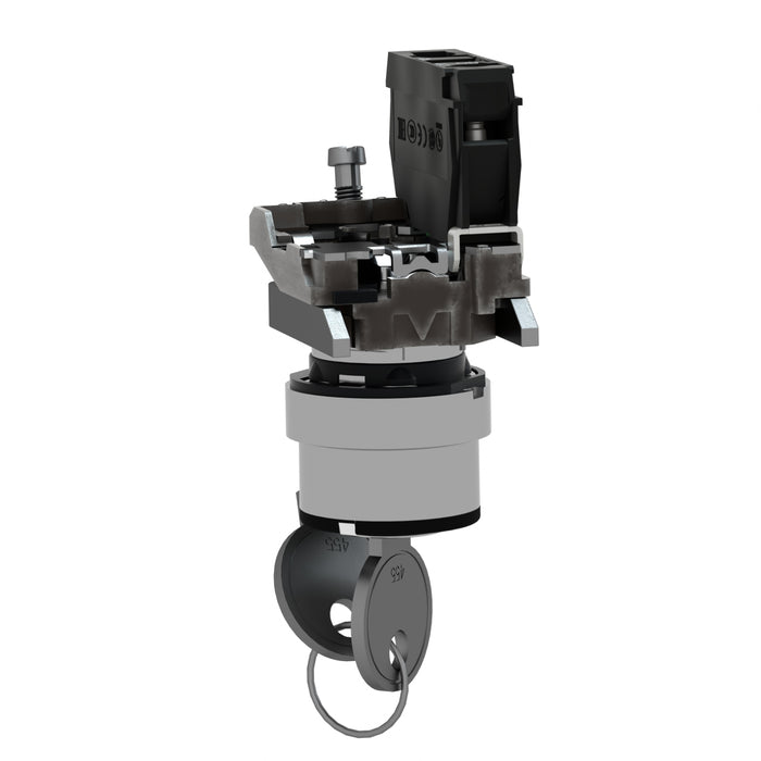 TELEMEC SELECTOR 2 POS. C/LLAVE C/RETORNO C/ 1 CTO