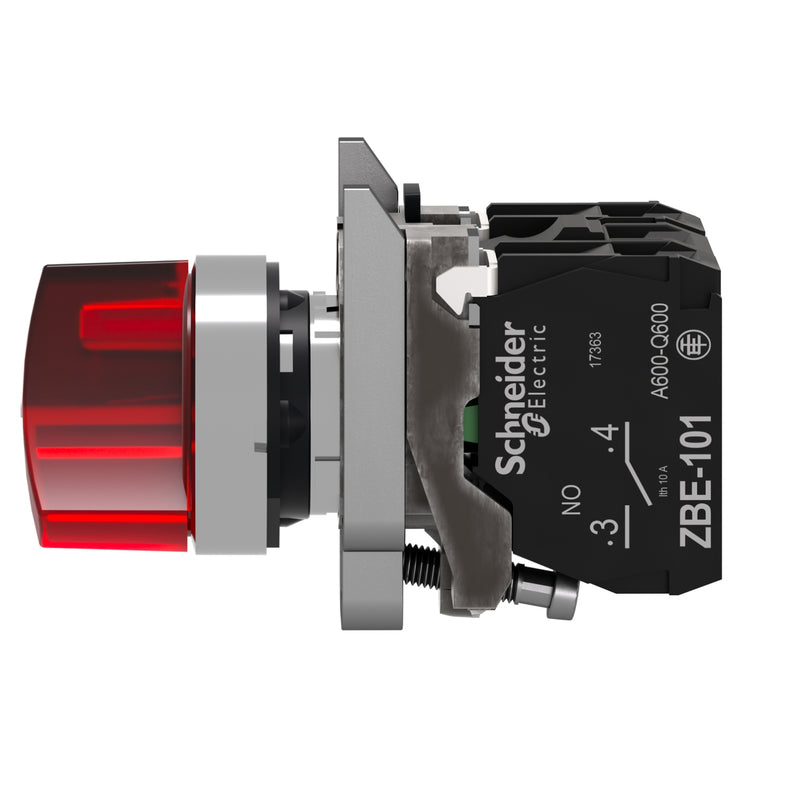TELEMEC SELECTOR ILU 2P 120V ROJO