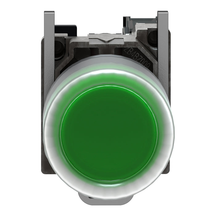 TELEMEC PULSADOR C/CAPUCHON VERDE 22.5MM