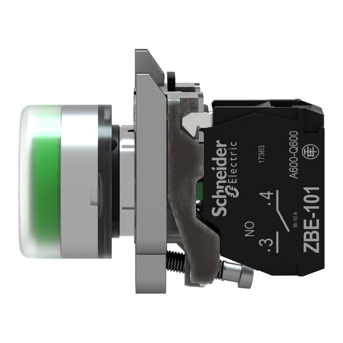 TELEMEC PULSADOR C/CAPUCHON VERDE 22.5MM