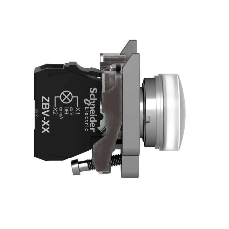 TELEMEC LAMPARA LED BLANCO 24V AC/DC C/BASE METAL