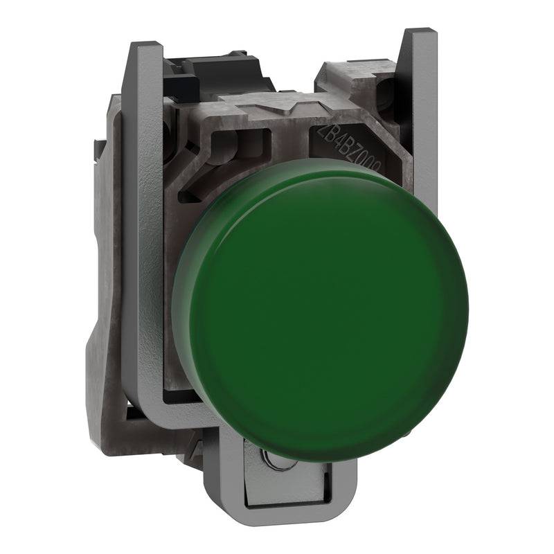 TELEMEC LAMPARA LED VERDE 24V AC/DC C/BASE METAL
