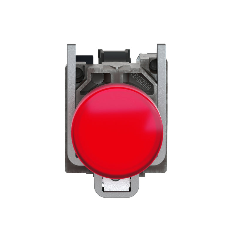 TELEMEC LAMPARA LED ROJO 24V AC/DC C/BASE METAL