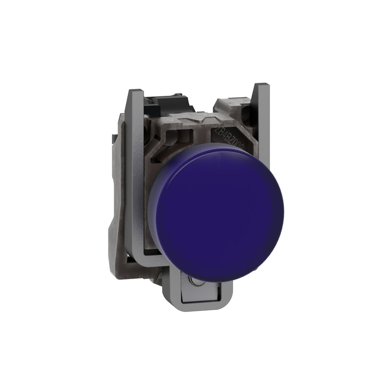 TELEMEC LAMPARA LED AZUL 24V AC/DC C/BASE METAL