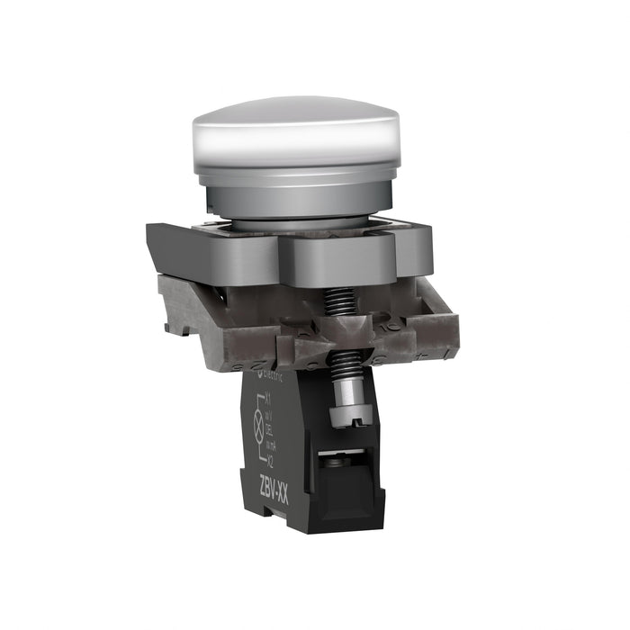 TELEMEC LAMPARA LED BLANCO 120VAC C/BASE METAL