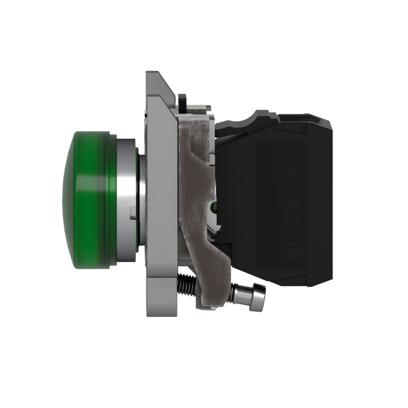 TELEMEC LAMPARA LED VERDE 120VAC C/BASE METAL