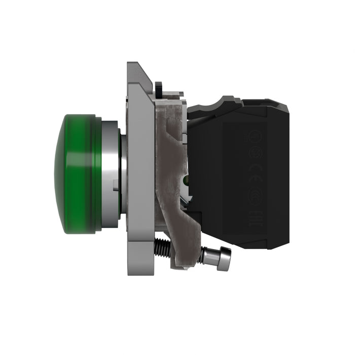 TELEMEC LAMPARA LED VERDE 120VAC C/BASE METAL
