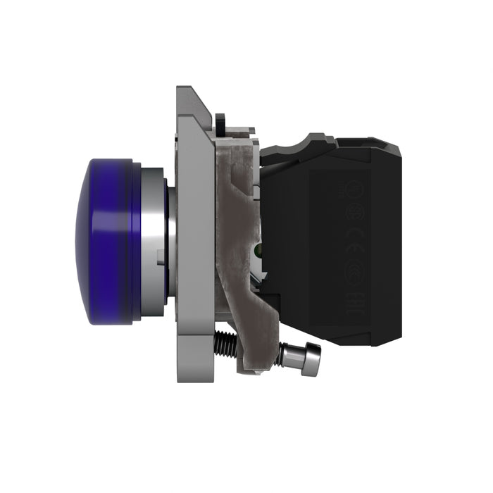 TELEMEC LAMPARA LED AZUL 120VAC C/BASE METAL