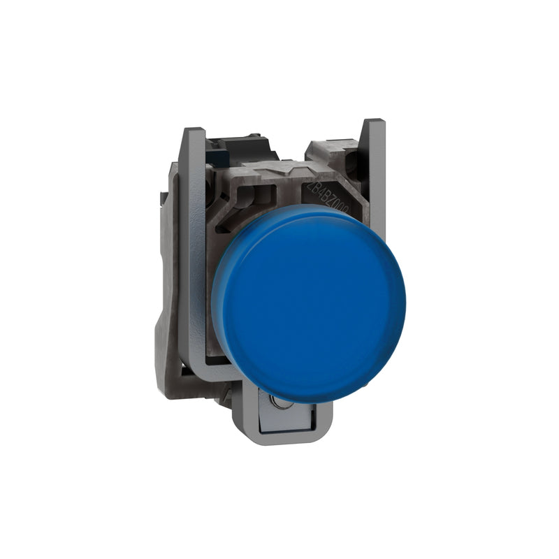 TELEMEC LAMPARA LED AZUL 120VAC C/BASE METAL