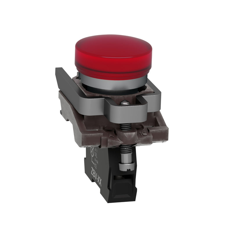 TELEMEC LAMPARA LED ROJO 230V C/BASE METAL