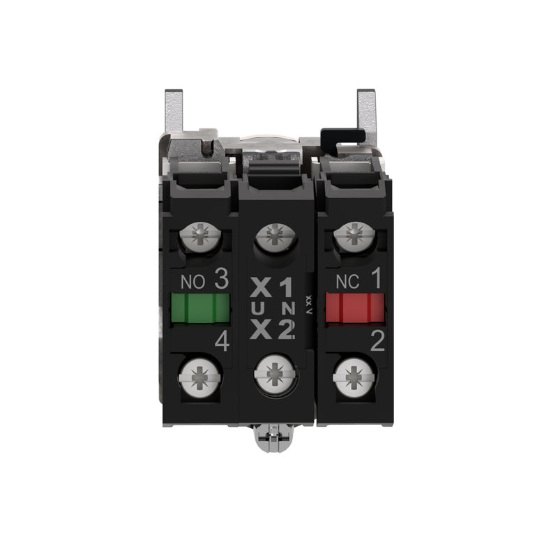 TELEMEC BOTON ILUM AMARILLO 1NA+1NC+LED 120VAC -COMP METAL