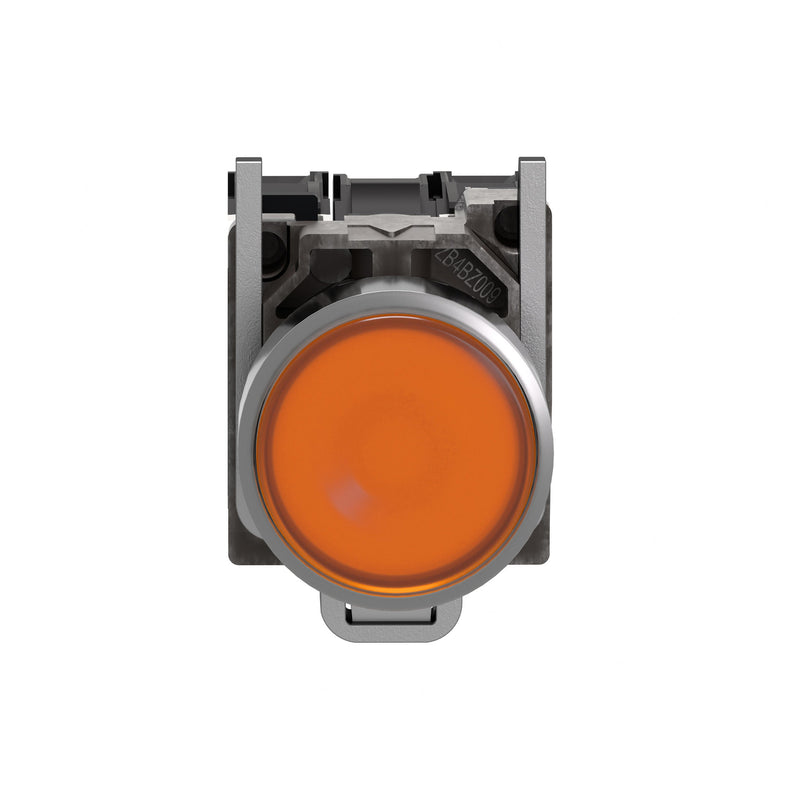 TELEMEC BOTON ILUM AMARILLO 1NA+1NC+LED 120VAC -COMP METAL