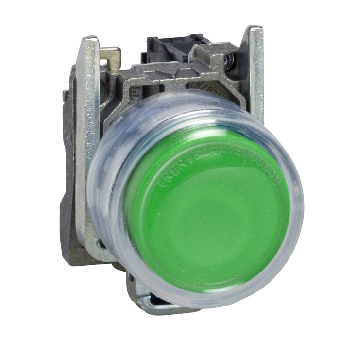TELEMEC PULSADOR C/CAPUCHON VERDE 22.5MM