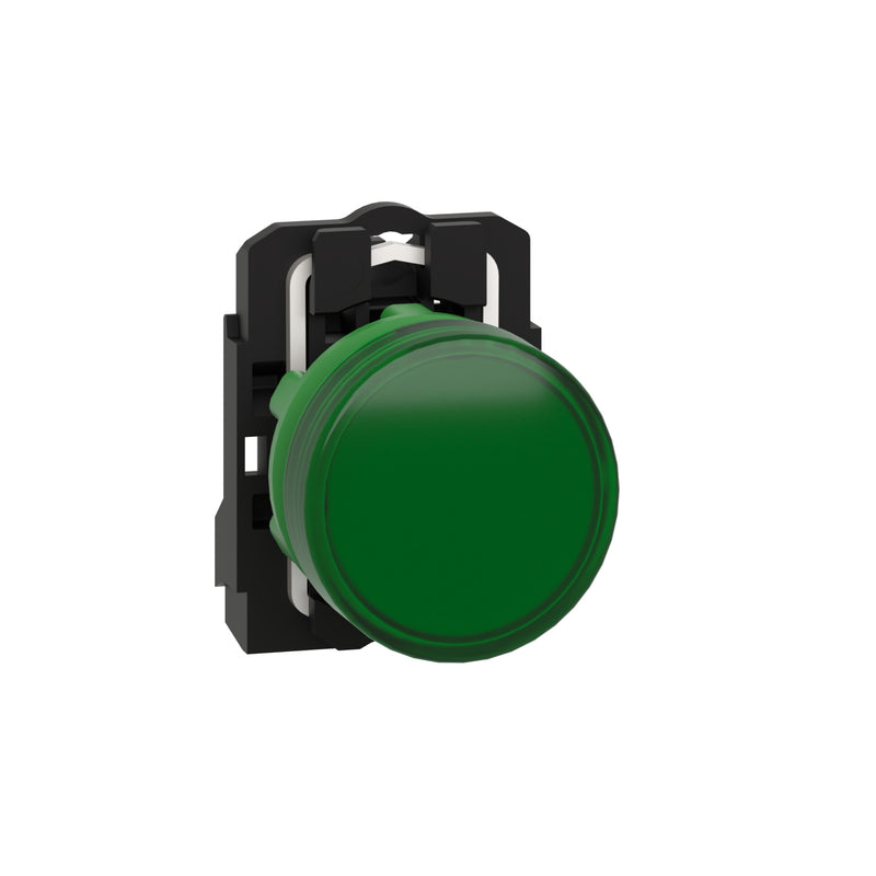 TELEMEC LAMPARA LED VERDE 120VAC C/BASE PLAST