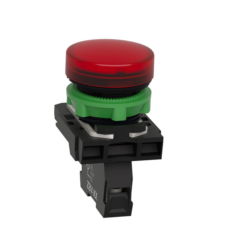 TELEMEC LAMPARA LED ROJO 120VAC C/BASE PLAST