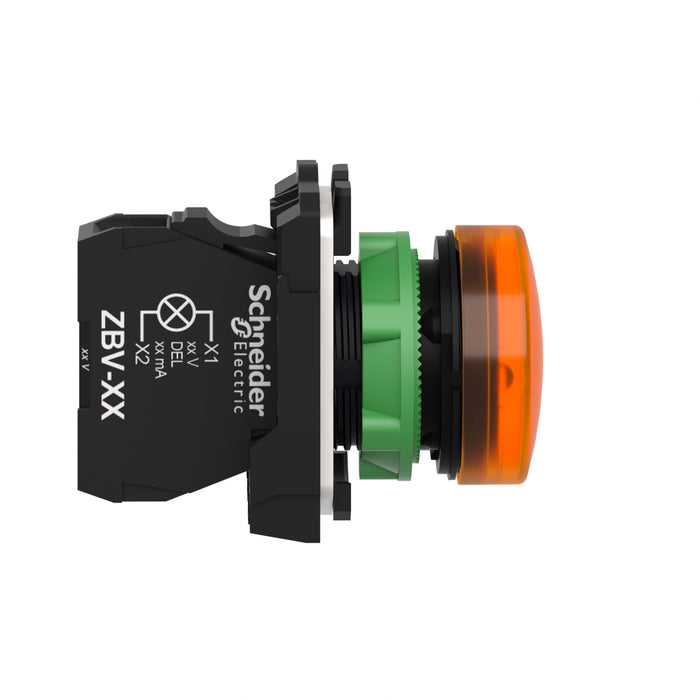 TELEMEC LAMPARA LED NARANJA 120VAC PLAST