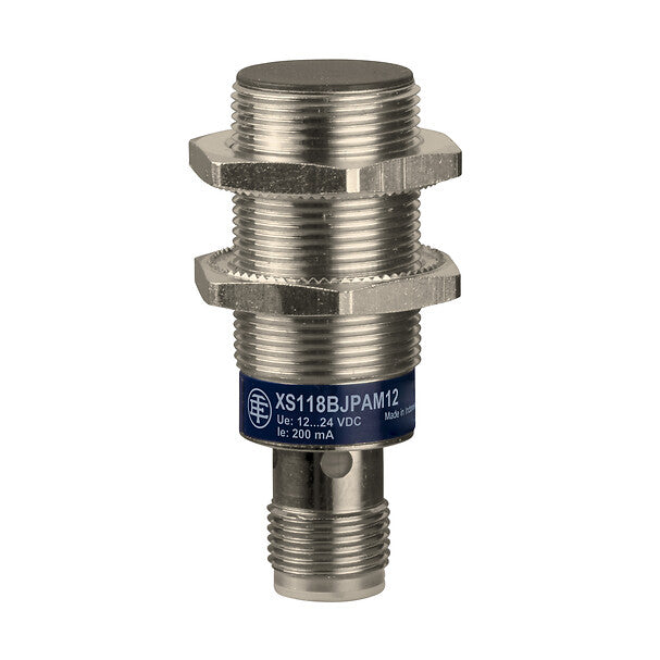 TELEMEC SENSOR INDUCTIVO M18x74 PNP NA RAS SN8mm LATON NIQUELADO
