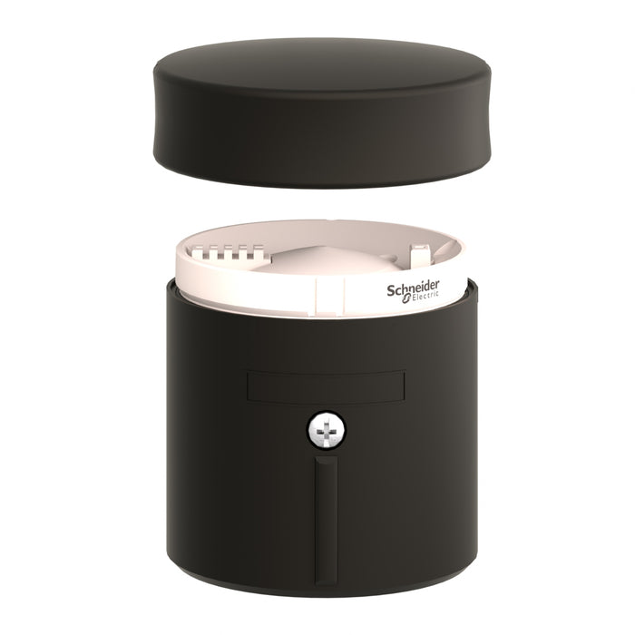 TELEMEC LUMITORRE BASE C/TAPA P/COLUMNA CONEX AS-I NEGRO IP65