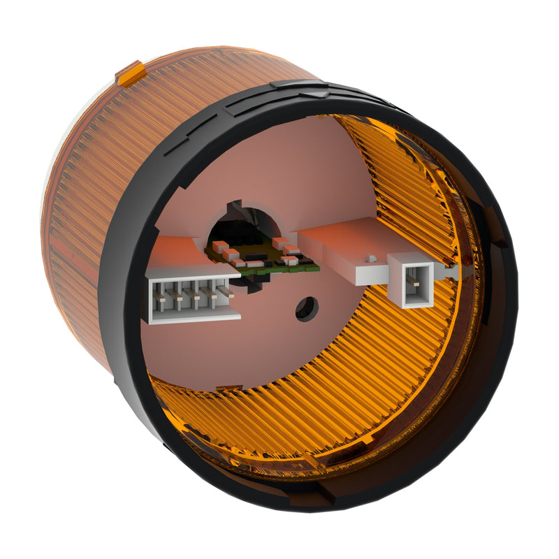 TELEMEC LUMITORRE DE LEDS FIJA 24VCA/CD AMBAR