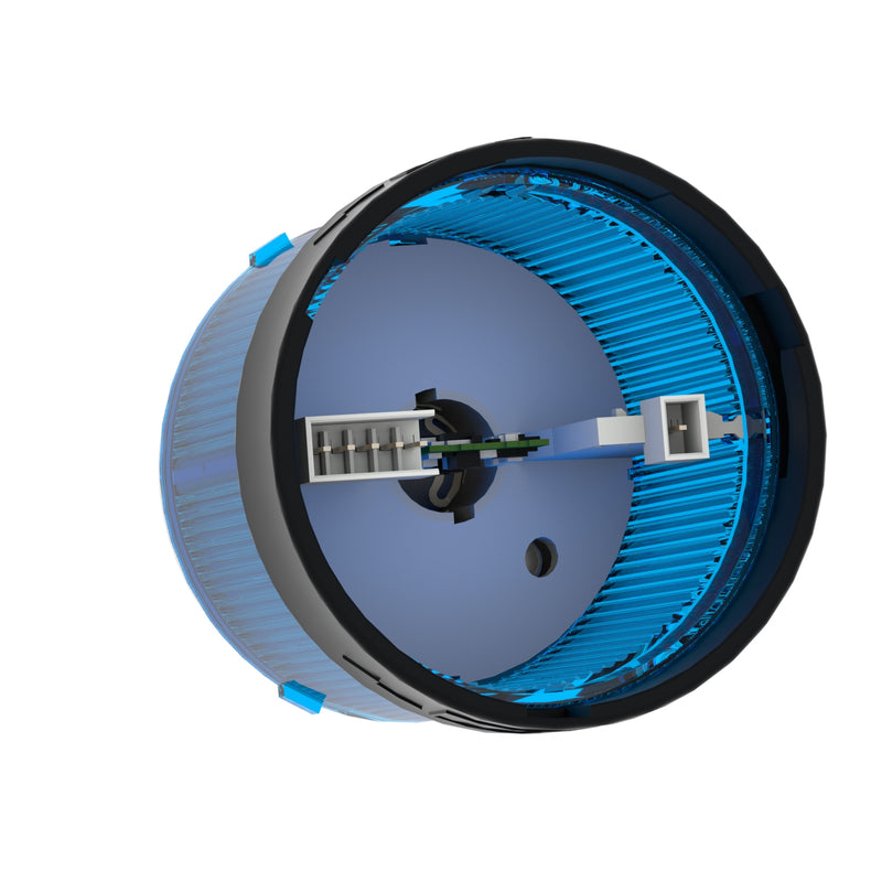 TELEMEC LUMITORRE DE LEDS FIJA 24VCA/CD AZUL