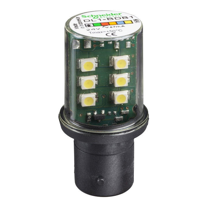 TELEMEC FOCO CON LED INTEG BLANCO BA15d 24V