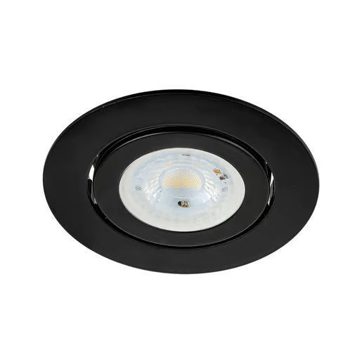 TECNOLITE EMP. DIRIGIBLE PLANO REDONDO P/MR16 NEGRO