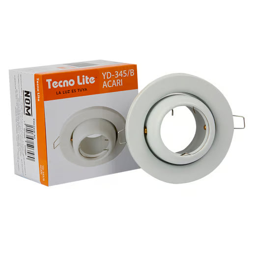 TECNOLITE EMP. DIRIGIBLE EYEBALL REDONDO P/MR16 BLANCO