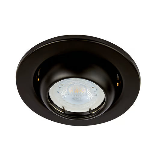 TECNOLITE EMPOTRABLE DIRIGIBLE EYEBALL REDONDO P/MR16 NEGRO