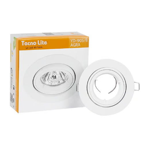 TECNOLITE INTERIOR EMPOTRADOS S/L100-240/12VGX5.3 AGRA YD-905/B