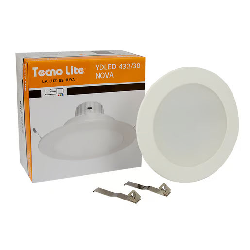 TECNOLITE INTERIOR EMPOTRADOS LED 11W100-240V3000K NOVA YDLED-432/30