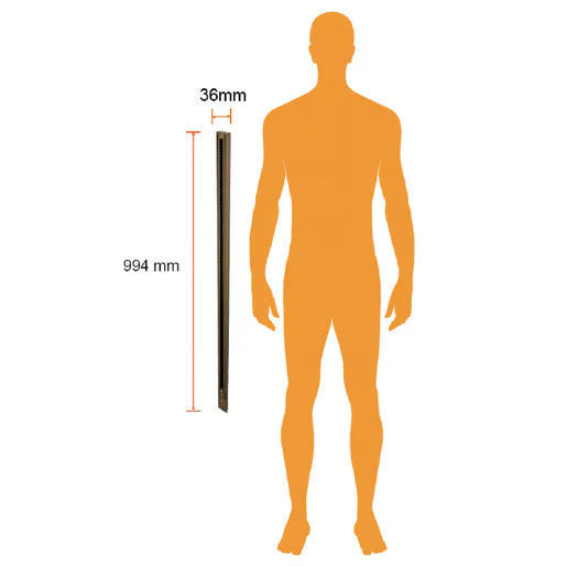 TECNOLITE RIEL 3 HILOS 100CM SATINADO YS-100/S