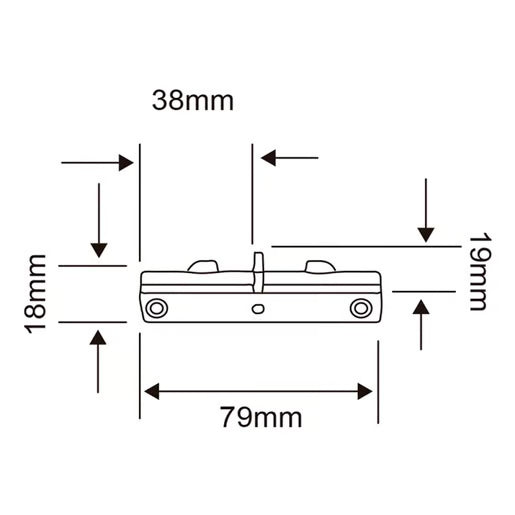TECNOLITE CONECTOR RECTO P/RIEL NEGRO YS-I/N