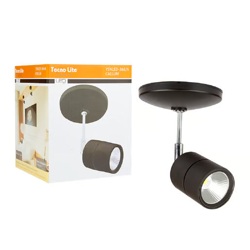 TECNOLITE INTERIOR SPOT SOBREPONER LED 12W100-240V3000K CAELUM YSNLED-368/N