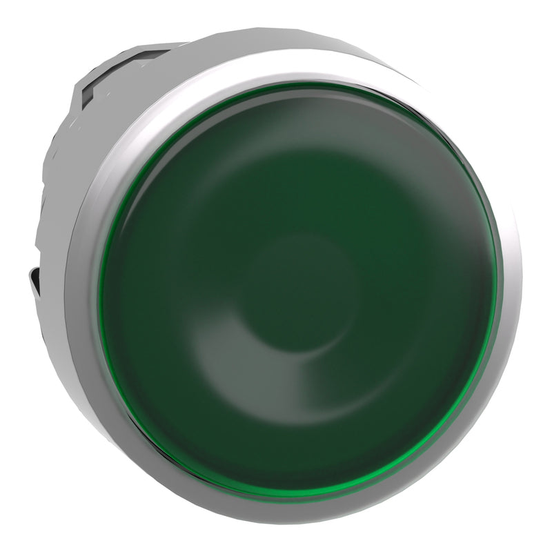 TELEMEC CABEZA BOTON ILUM VERDE LED METAL