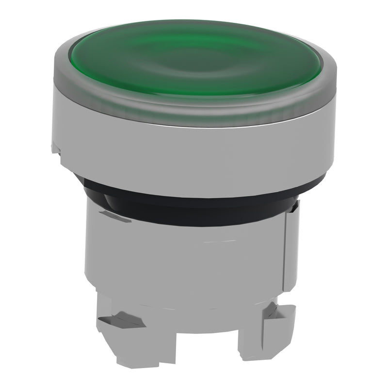 TELEMEC CABEZA BOTON ILUM VERDE LED METAL
