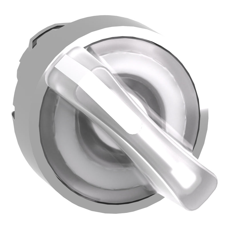 TELEMEC CABEZA SELECTOR BLANCO ILUM 2 POS SOST METAL