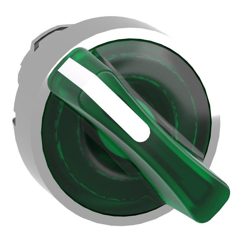 TELEMEC CABEZA SELECTOR VERDE ILUM 2 POS SOST METAL