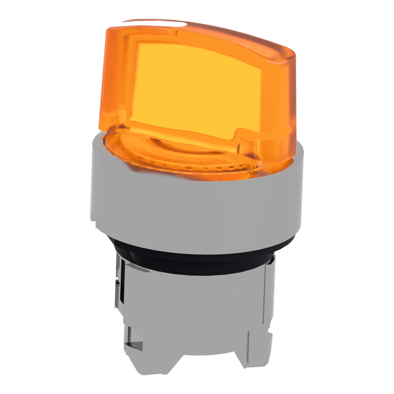 TELEMEC CABEZA SELECTOR NARANJA ILUM 2 POS SOST METAL