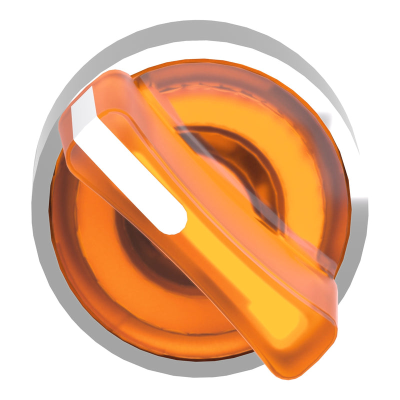 TELEMEC CABEZA SELECTOR NARANJA ILUM 2 POS SOST METAL